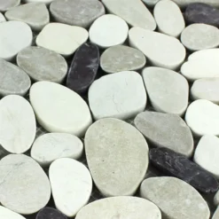 Mosaikfliesen Flusskiesel Gesägt Weiß Beige Rosa -Mosafil Shop mosaikfliesen flusskiesel gesaegt weiss beige rosa 2 29