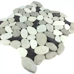 Mosaikfliesen Flusskiesel Gesägt Weiß Beige Rosa -Mosafil Shop mosaikfliesen flusskiesel gesaegt weiss beige rosa 3 96