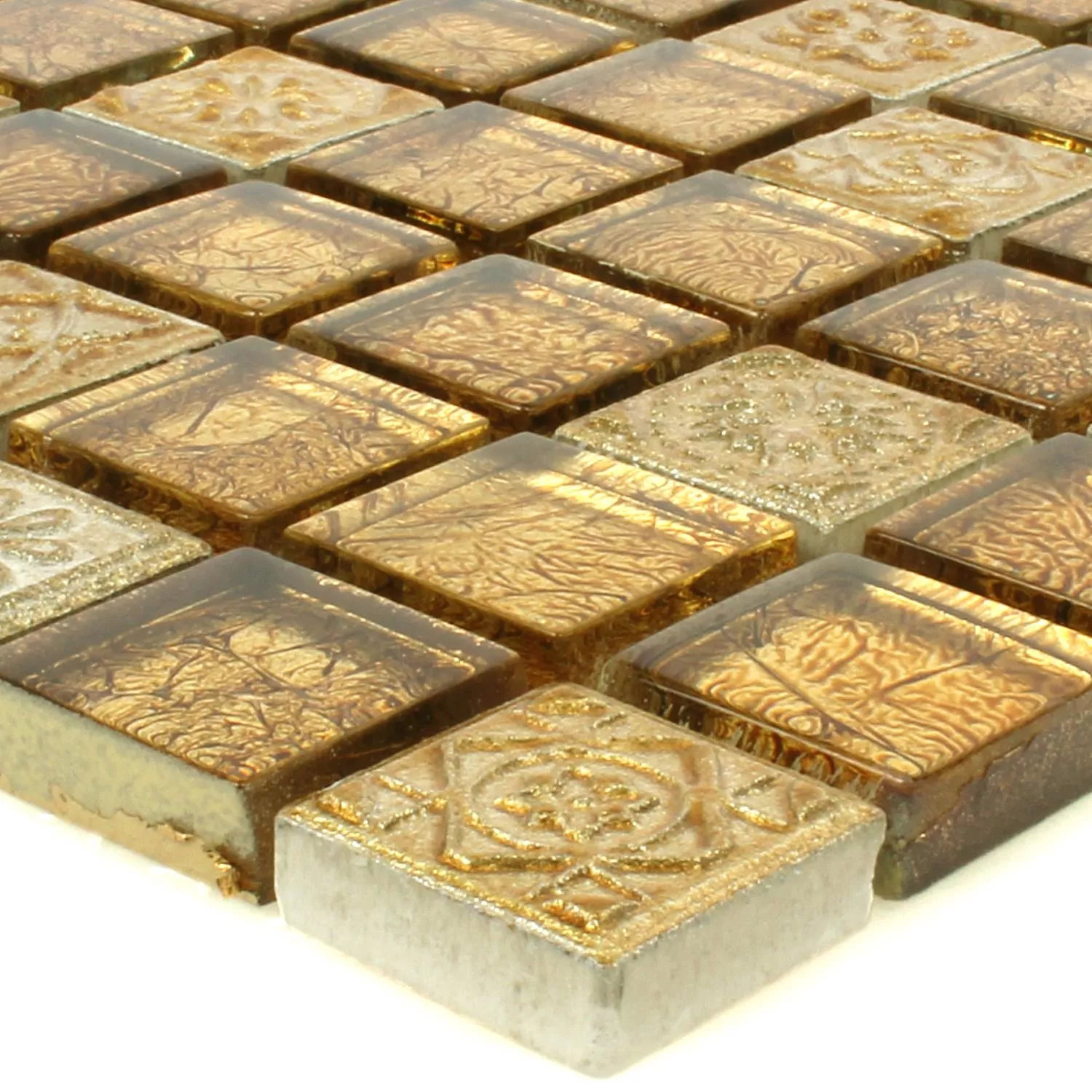 Mosaikfliesen Glas Naturstein Coloniale Gold 3 Mosaikfliesen Glas Naturstein Coloniale Gold