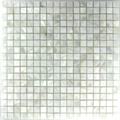 Mosaikfliesen Glas Perlmutt Effekt Elfenbein Weiss 15x15x8mm -Mosafil Shop mosaikfliesen glas perlmutt effekt elfenbein weiss 15x15x8mm 4 64