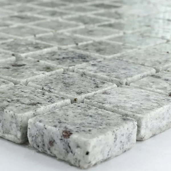 Mosaikfliesen Granit 23x23x8mm Grau Weiss 3 Mosaikfliesen Granit 23x23x8mm Grau Weiss