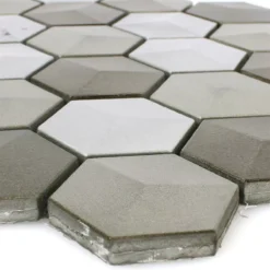 Mosaikfliesen Hexagon Kandilo Schlamm