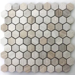 Mosaikfliesen Hexagon Naturstein Beige Braun 9 Mosaikfliesen Hexagon Naturstein Beige Braun -Mosafil Shop mosaikfliesen hexagon naturstein beige braun 4 2