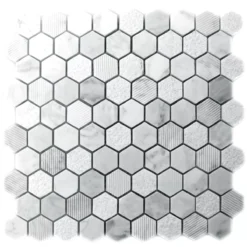 Mosaikfliesen Hexagon Naturstein Carrara Weiss 10 Mosaikfliesen Hexagon Naturstein Carrara Weiss -Mosafil Shop mosaikfliesen hexagon naturstein carrara weiss 4 60