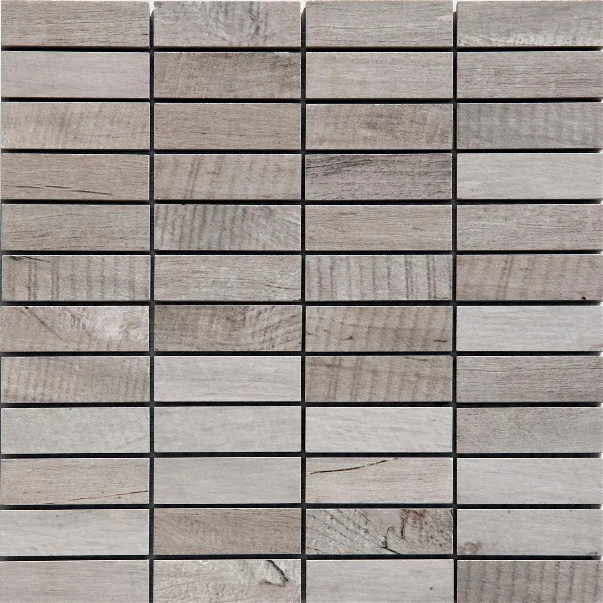 Mosaikfliesen Holzoptik Feinsteinzeug Emparrado Weiß 3 Mosaikfliesen Holzoptik Feinsteinzeug Emparrado Weiß