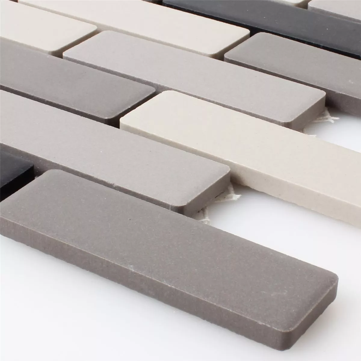 Mosaikfliesen Keramik Beige Grau Unglasiert 3 Mosaikfliesen Keramik Beige Grau Unglasiert