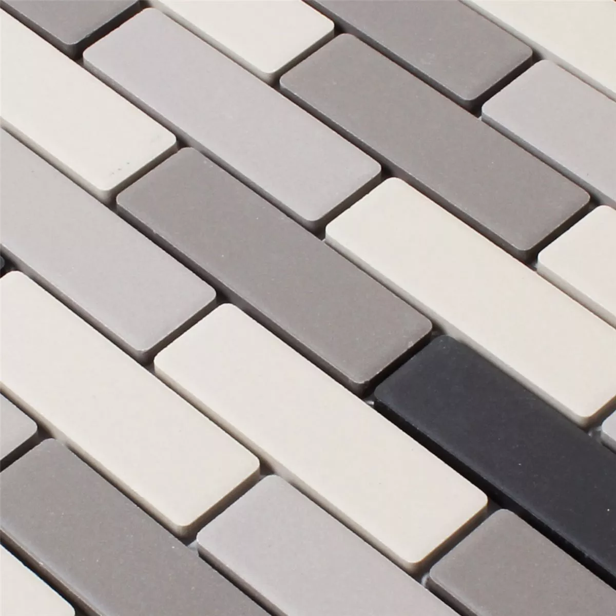 Mosaikfliesen Keramik Beige Grau Unglasiert 4 Mosaikfliesen Keramik Beige Grau Unglasiert – Bild 2