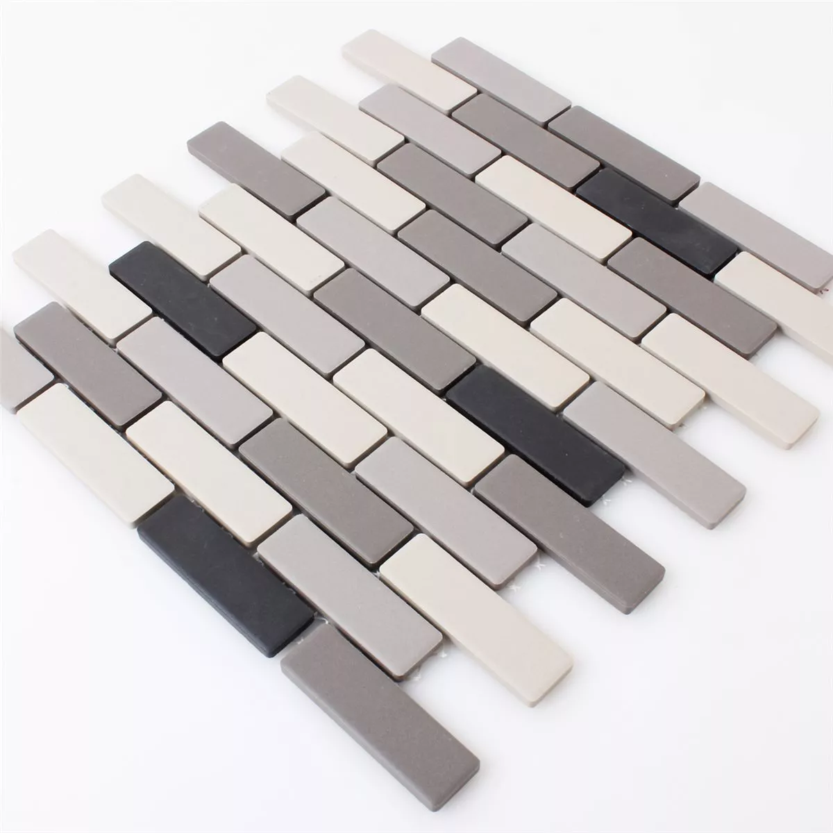 Mosaikfliesen Keramik Beige Grau Unglasiert 5 Mosaikfliesen Keramik Beige Grau Unglasiert – Bild 3