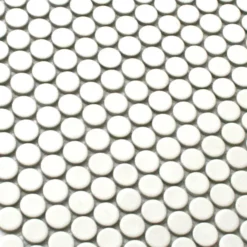 Alternative view of Mosaikfliesen Keramik Drop Weiss Uni