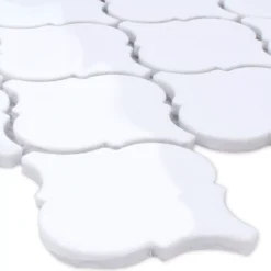 Mosaikfliesen Keramik Florentiner Weiss Glänzend