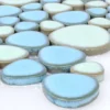 Mosaikfliesen Keramik Flusskiesel Optik Türkis -Mosafil Shop mosaikfliesen keramik flusskiesel optik tuerkis 1 9