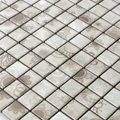 Alternative view of Mosaikfliesen Keramik Laceo Grau