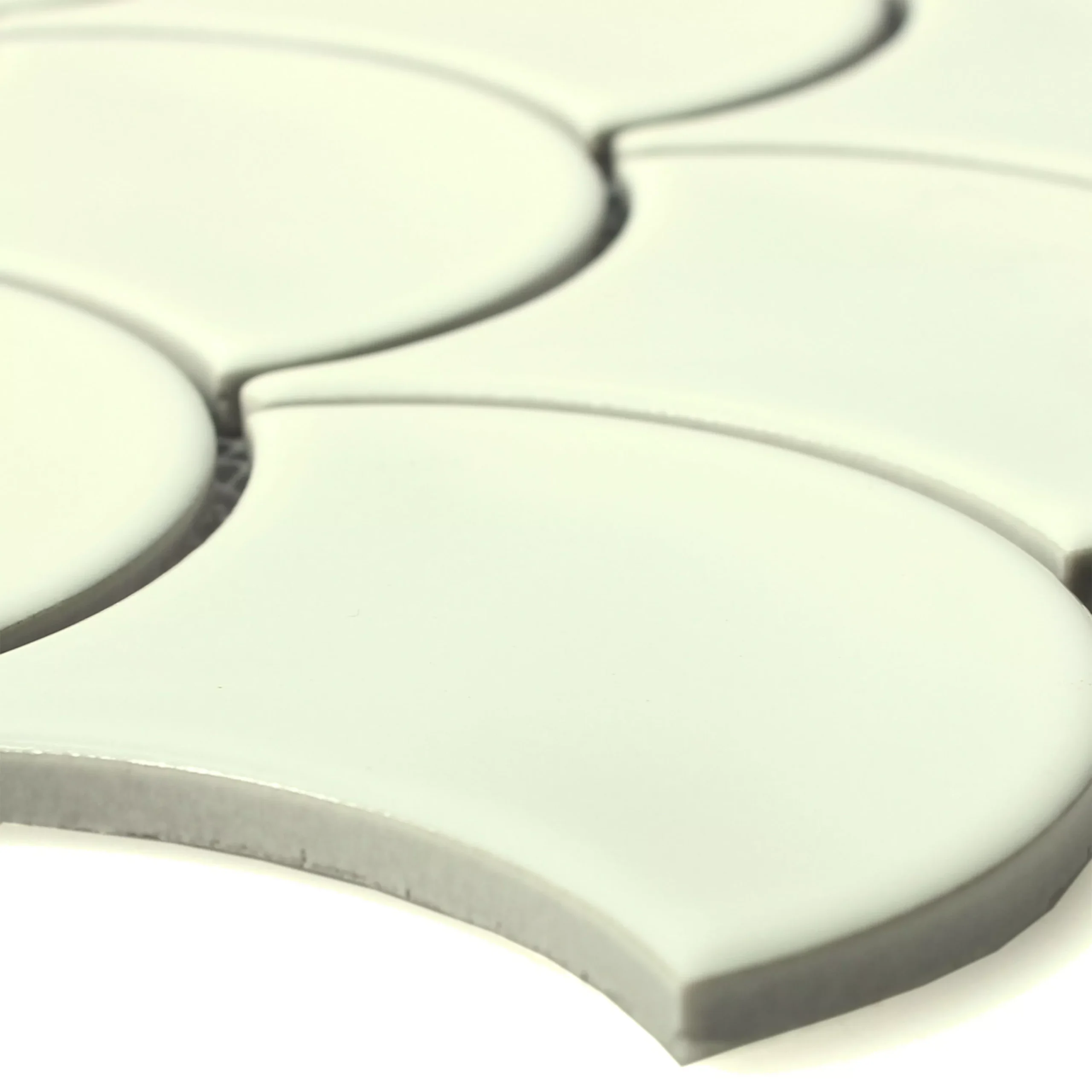 Mosaikfliesen Keramik Miles Elfenbein Glänzend 3 Mosaikfliesen Keramik Miles Elfenbein Glänzend