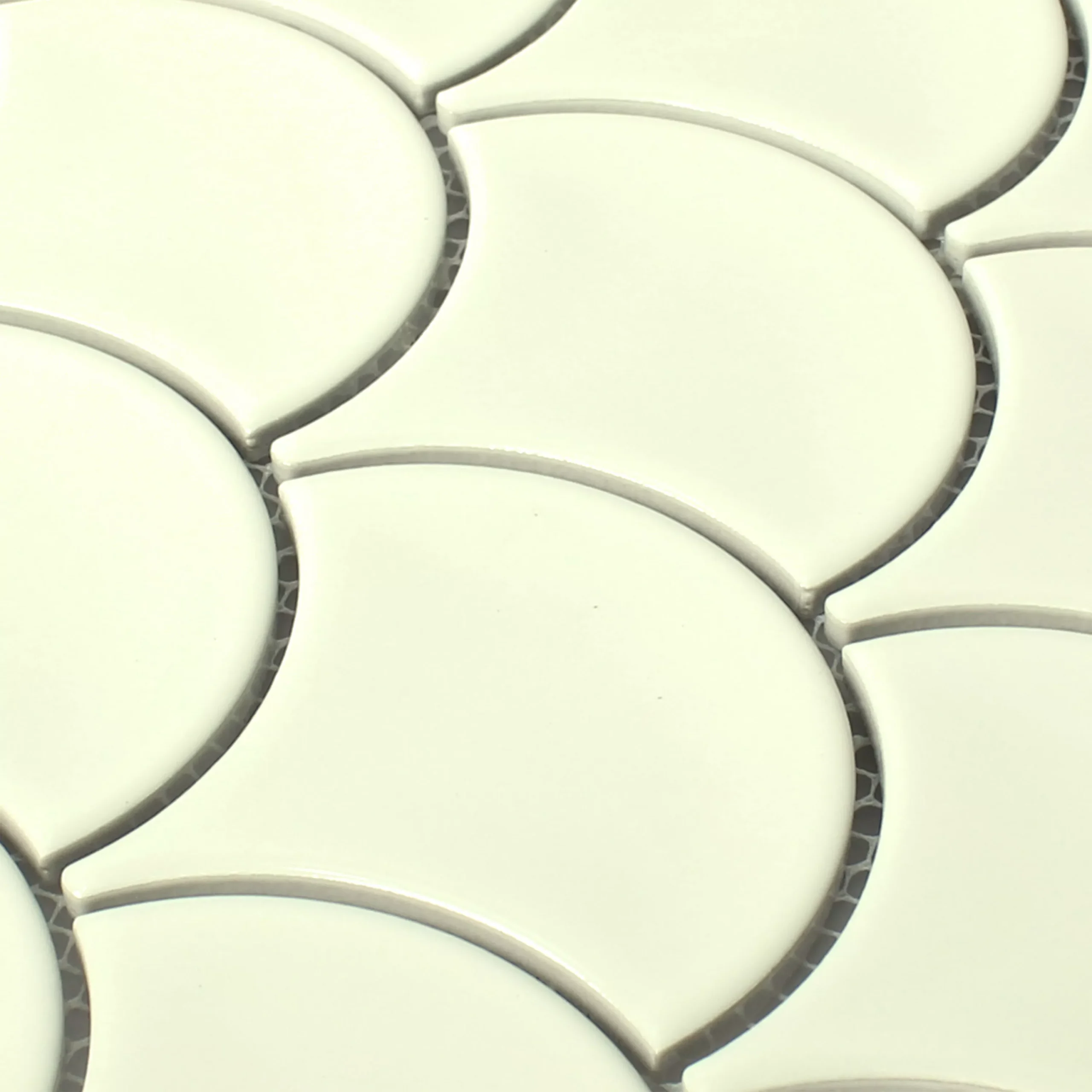 Mosaikfliesen Keramik Miles Elfenbein Glänzend 4 Mosaikfliesen Keramik Miles Elfenbein Glänzend – Bild 2