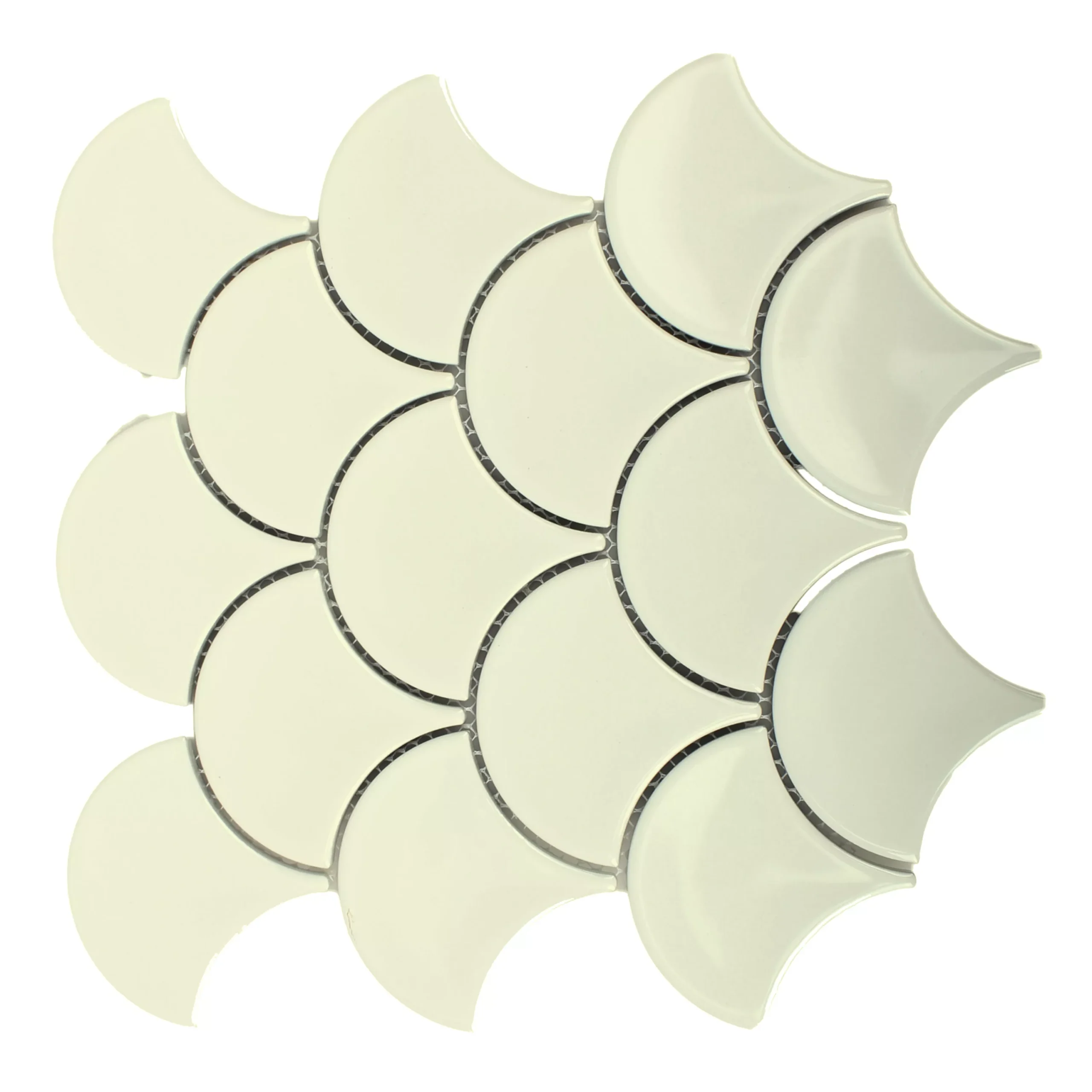 Mosaikfliesen Keramik Miles Elfenbein Glänzend 6 Mosaikfliesen Keramik Miles Elfenbein Glänzend – Bild 4