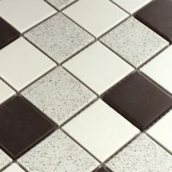 Alternative view of Mosaikfliesen Keramik Monforte Schwarz Grau Matt