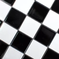 Alternative view of Mosaikfliesen Keramik Monte Carlo Schwarz Weiss
