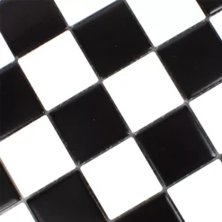 Alternative view of Mosaikfliesen Keramik Monte Carlo Schwarz Weiss Matt