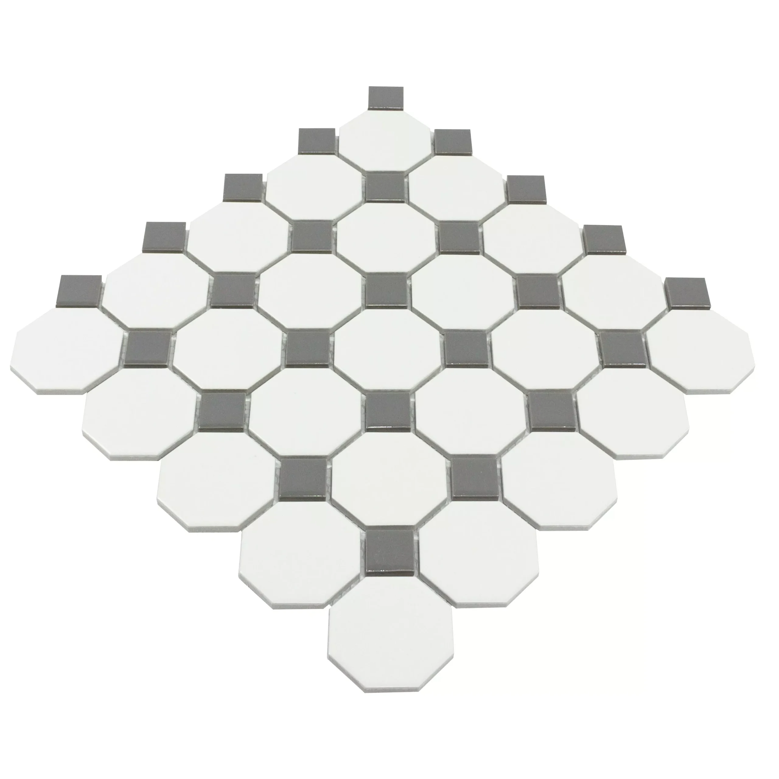 Mosaikfliesen Keramik Octagon Navajo Weiß 5 Mosaikfliesen Keramik Octagon Navajo Weiß – Bild 3