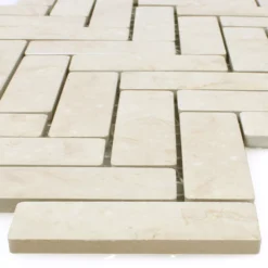 Mosaikfliesen Keramik Rotilia Steinoptik Hellbeige