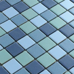 Alternative view of Mosaikfliesen Keramik Rutschhemmend Blau Mix