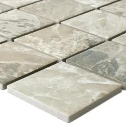 Mosaikfliesen Keramik Sahara Steinoptik Braun