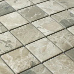 Alternative view of Mosaikfliesen Keramik Sahara Steinoptik Braun