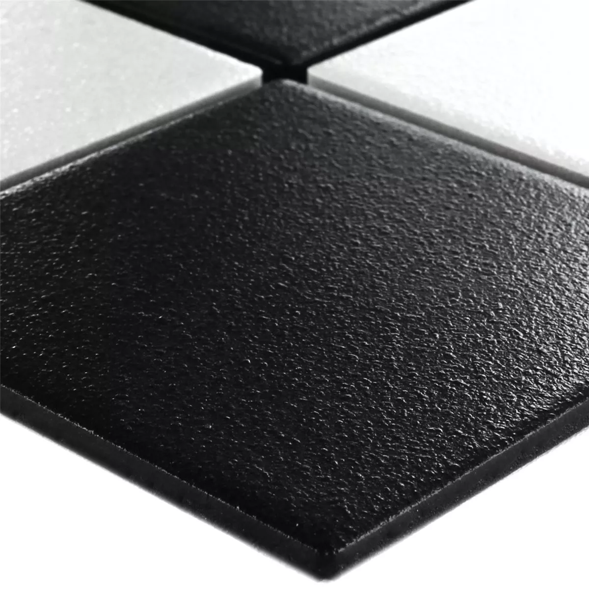 Mosaikfliesen Keramik Schwarz Weiss Matt 3 Mosaikfliesen Keramik Schwarz Weiss Matt