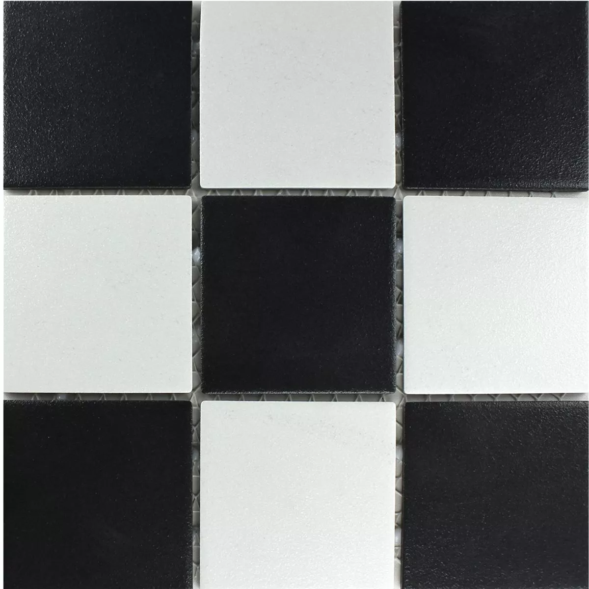 Mosaikfliesen Keramik Schwarz Weiss Matt 6 Mosaikfliesen Keramik Schwarz Weiss Matt – Bild 4
