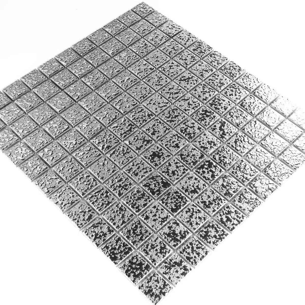 Mosaikfliesen Keramik Sherbrooke Silber Gehämmert 5 Mosaikfliesen Keramik Sherbrooke Silber Gehämmert – Bild 3