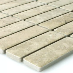 Mosaikfliesen Keramik Steinoptik Chorol Beige