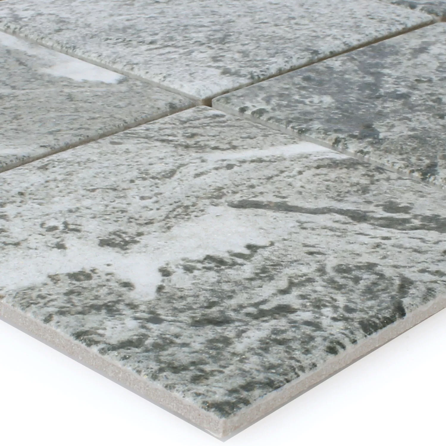 Mosaikfliesen Keramik Steinoptik Herkules Grau 98 3 Mosaikfliesen Keramik Steinoptik Herkules Grau 98