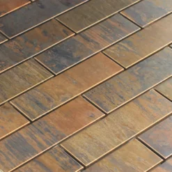 Alternative view of Mosaikfliesen Kupfer Design 30x98x8mm