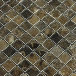 Mosaikfliesen Marmor Braun Poliert 23x23x7,5mm -Mosafil Shop mosaikfliesen marmor braun poliert 23x23x7 5mm 2 64