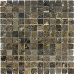 Mosaikfliesen Marmor Braun Poliert 23x23x7,5mm -Mosafil Shop mosaikfliesen marmor braun poliert 23x23x7 5mm 4 15