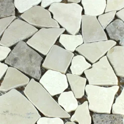 Mosaikfliesen Marmor Bruch Coffee Beige -Mosafil Shop mosaikfliesen marmor bruch coffee beige 2 6