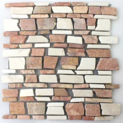 Mosaikfliesen Marmor Naturstein Brick Biancone Rosso 9 Mosaikfliesen Marmor Naturstein Brick Biancone Rosso -Mosafil Shop mosaikfliesen marmor naturstein brick biancone rosso 4 4