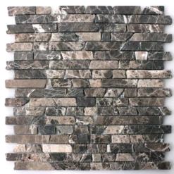 Mosaikfliesen Marmor Naturstein Impala Braun Geflammt -Mosafil Shop mosaikfliesen marmor naturstein impala braun geflammt 4 12