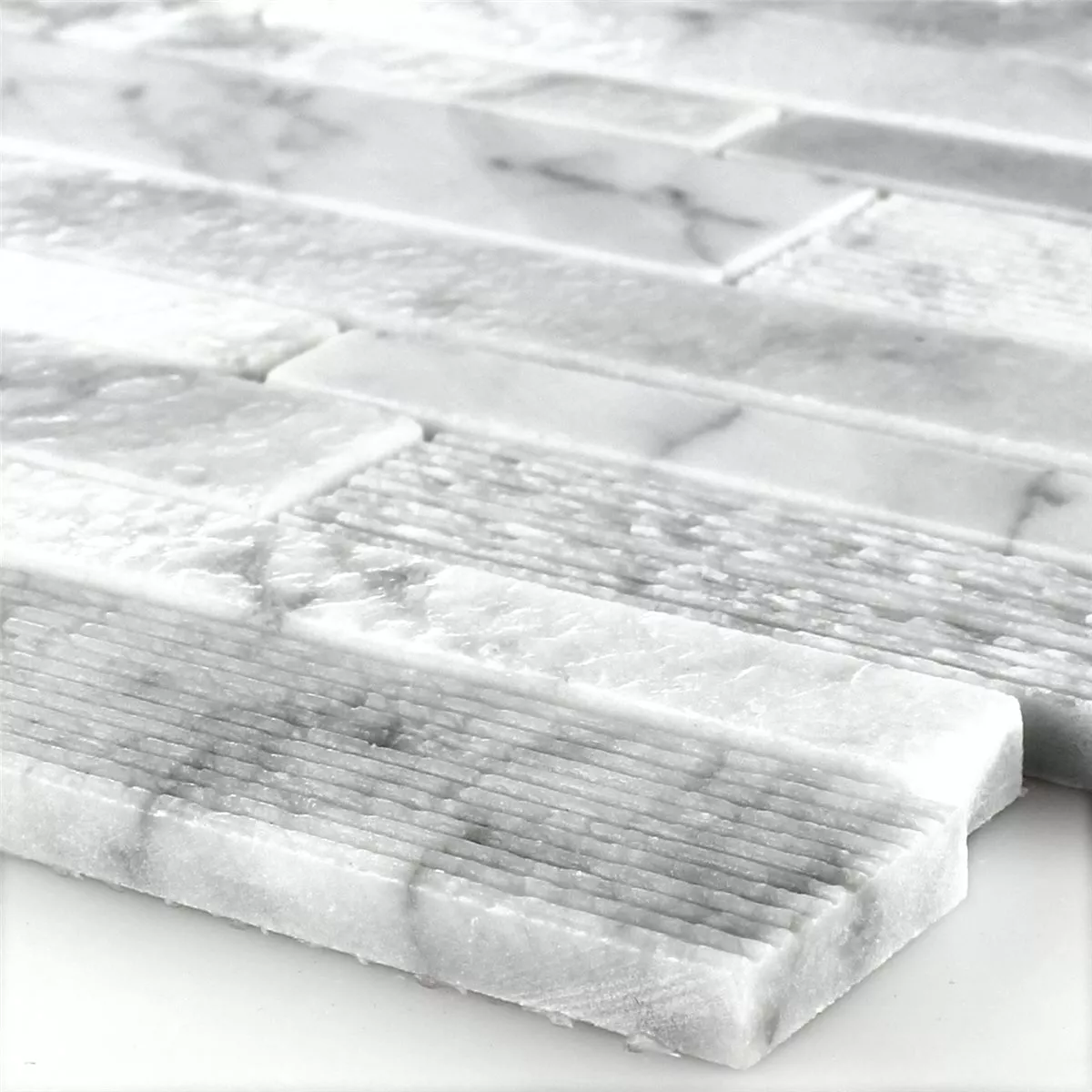 Mosaikfliesen Marmor Stäbchen Weiss 3 Mosaikfliesen Marmor Stäbchen Weiss