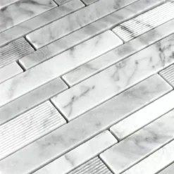 Mosaikfliesen Marmor Stäbchen Weiss 7 Mosaikfliesen Marmor Stäbchen Weiss -Mosafil Shop mosaikfliesen marmor staebchen gefraest weiss 2 38