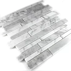 Mosaikfliesen Marmor Stäbchen Weiss 8 Mosaikfliesen Marmor Stäbchen Weiss -Mosafil Shop mosaikfliesen marmor staebchen gefraest weiss 3 11