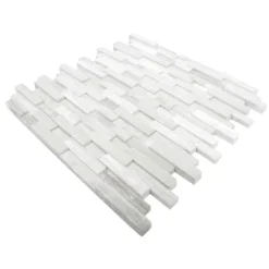 Mosaikfliesen Marmor Stettin 3D Brick Grau 8 Mosaikfliesen Marmor Stettin 3D Brick Grau -Mosafil Shop mosaikfliesen marmor stettin 3d brick grau 3 8