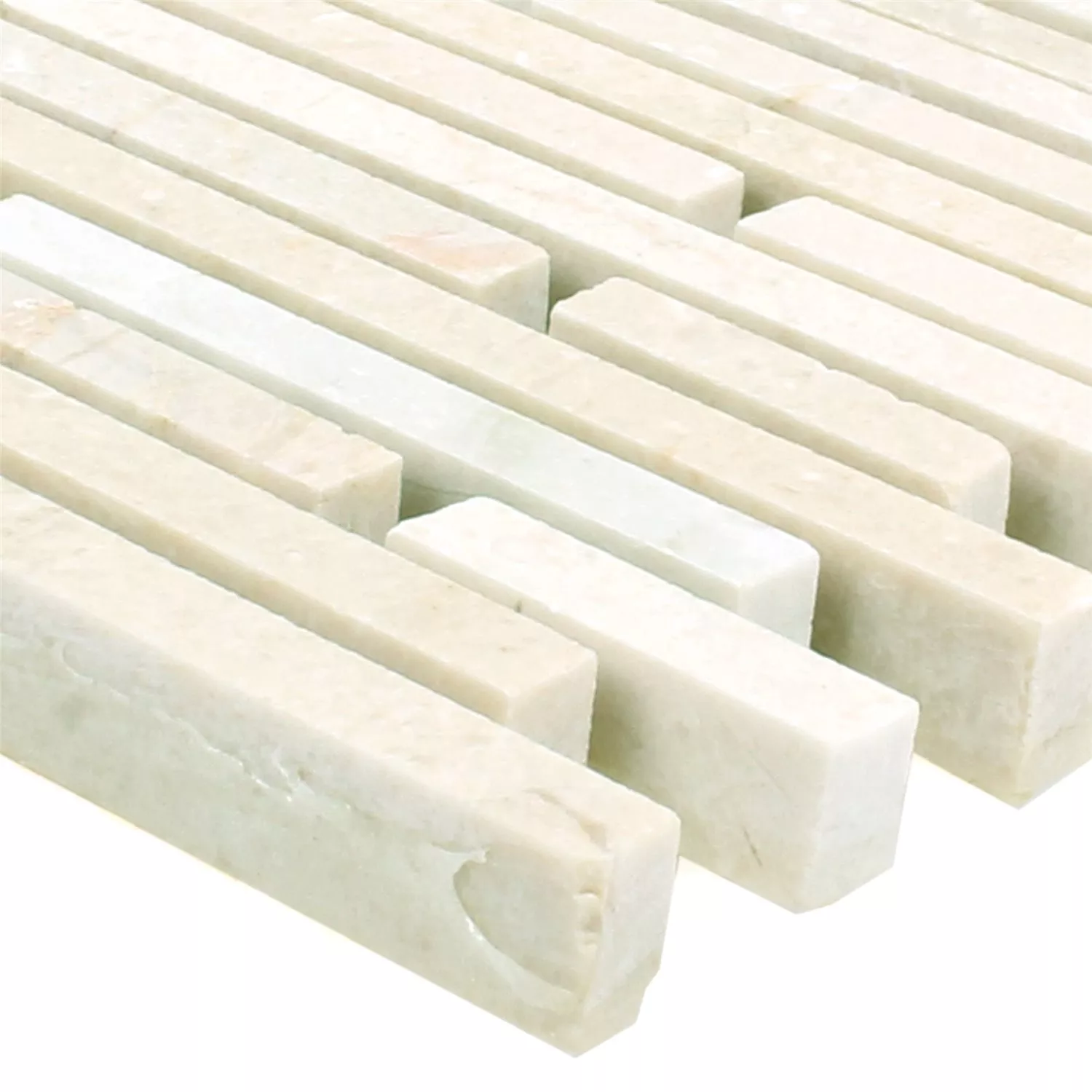 Mosaikfliesen Marmor Superslim Biancone 3 Mosaikfliesen Marmor Superslim Biancone