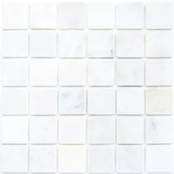Mosaikfliesen Marmor Treviso Weiss 48 -Mosafil Shop mosaikfliesen marmor treviso weiss 48 3 56