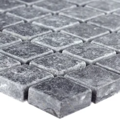 Mosaikfliesen Marmor Visso Nero 23