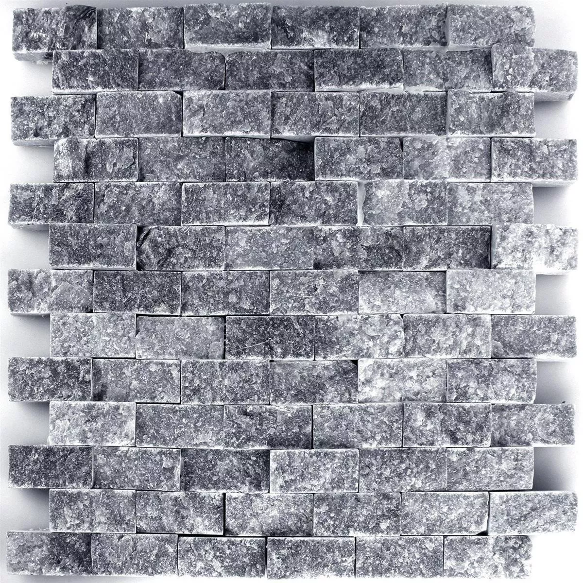 Mosaikfliesen Marmor Visso Nero 3D 6 Mosaikfliesen Marmor Visso Nero 3D – Bild 4