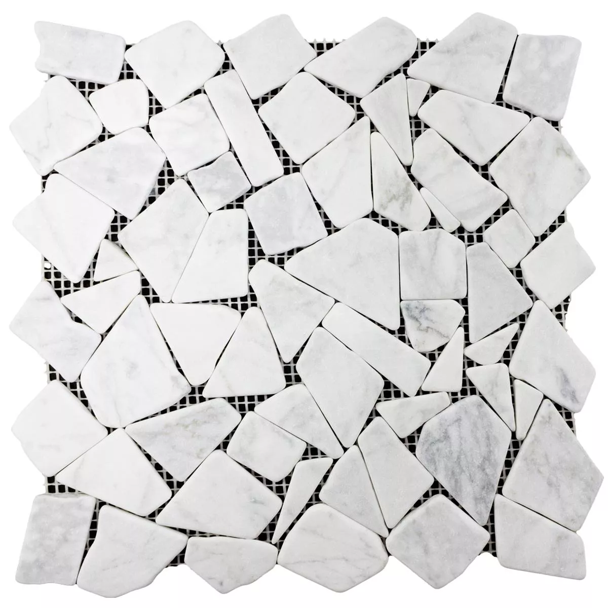 Marmor Bruch Mosaikfliesen Mareblu Carrara Weiss 3 Marmor Bruch Mosaikfliesen Mareblu Carrara Weiss