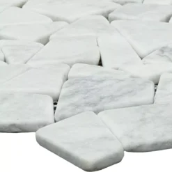Alternative view of Marmor Bruch Mosaikfliesen Mareblu Carrara Weiss