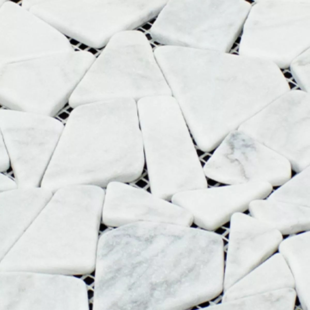 Marmor Bruch Mosaikfliesen Mareblu Carrara Weiss 6 Marmor Bruch Mosaikfliesen Mareblu Carrara Weiss – Bild 4