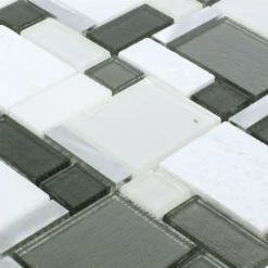 Mosaikfliesen Material Mix Echo Weiss Grau 7 Mosaikfliesen Material Mix Echo Weiss Grau -Mosafil Shop mosaikfliesen material mix echo weiss grau 2 83